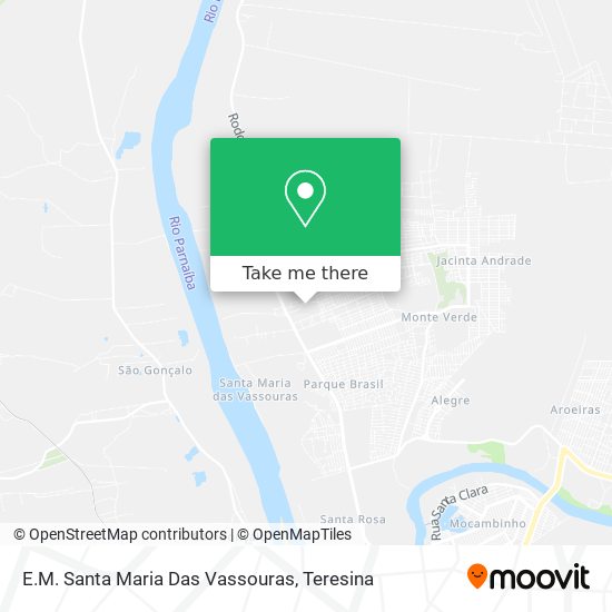 E.M. Santa Maria Das Vassouras map
