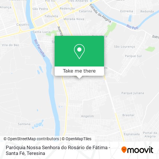 Paróquia Nossa Senhora do Rosário de Fátima -Santa Fé map