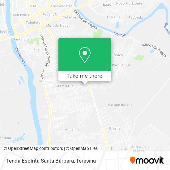 Tenda Espírita Santa Bárbara map