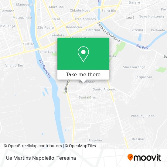 Ue Martins Napoleão map
