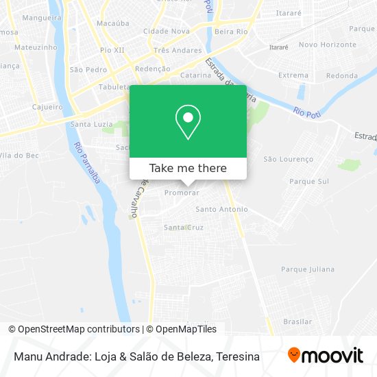 Mapa Manu Andrade: Loja & Salão de Beleza