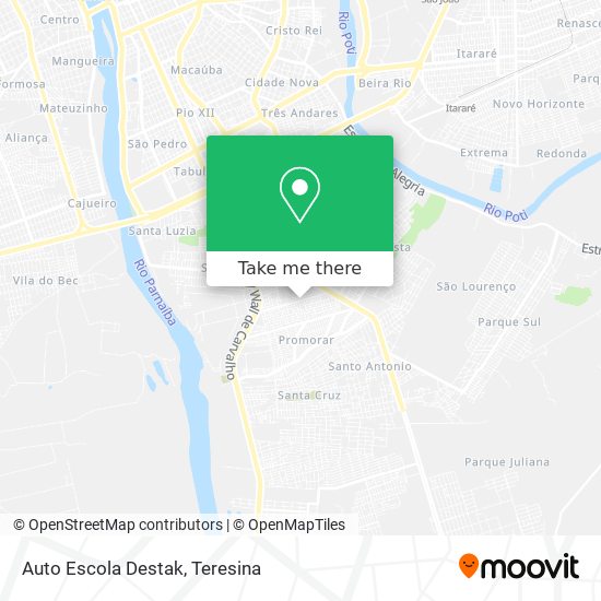 Auto Escola Destak map