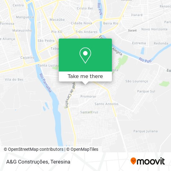 A&G Construções map