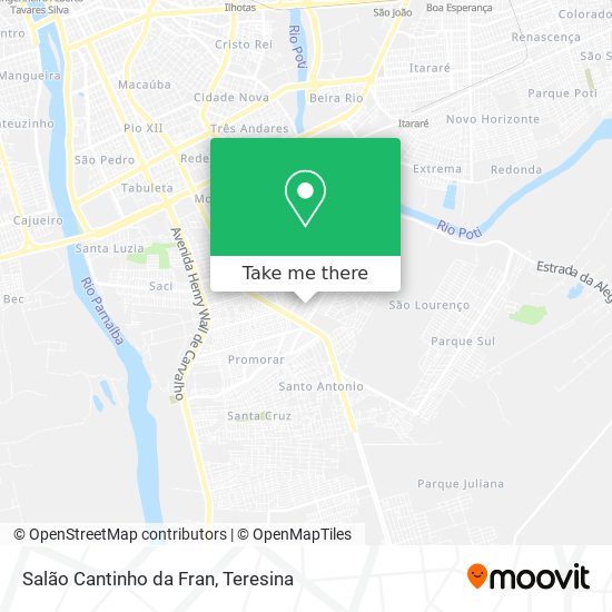 Salão Cantinho da Fran map