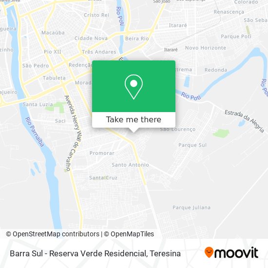 Barra Sul - Reserva Verde Residencial map