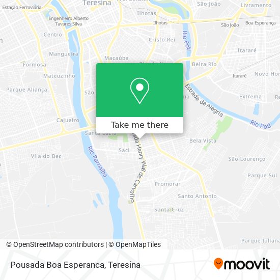 Pousada Boa Esperanca map
