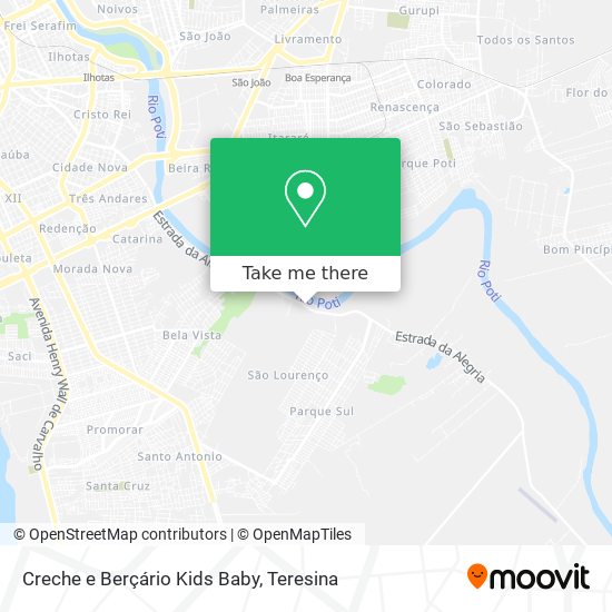 Creche e Berçário Kids Baby map