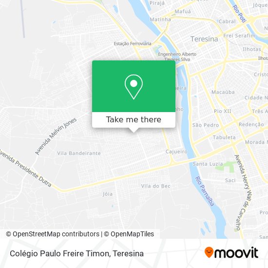 Colégio Paulo Freire Timon map