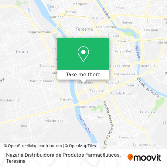 Nazaria Distribuidora de Produtos Farmacêuticos map
