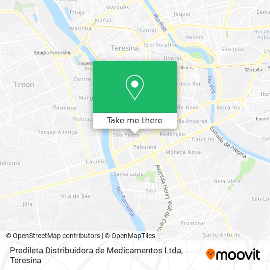 Predileta Distribuidora de Medicamentos Ltda map