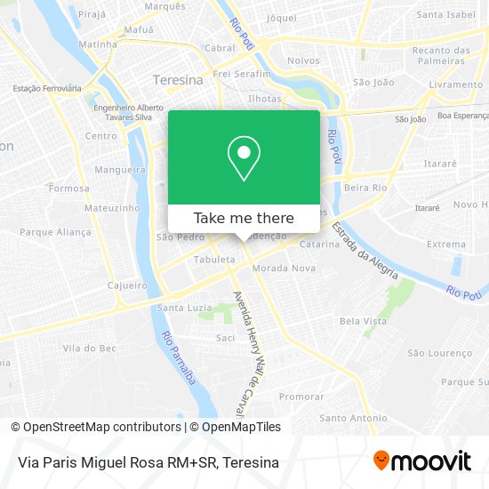 Via Paris Miguel Rosa RM+SR map