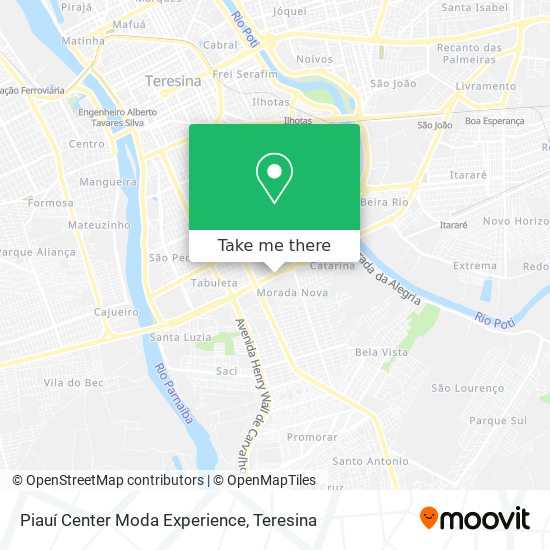 Piauí Center Moda Experience map