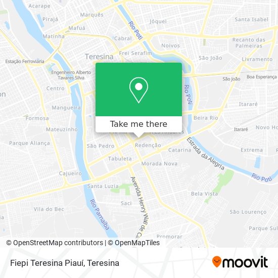 Fiepi Teresina Piauí map