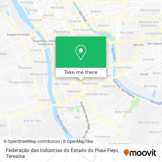 Federação das Indústrias do Estado do Piauí-Fiepi map