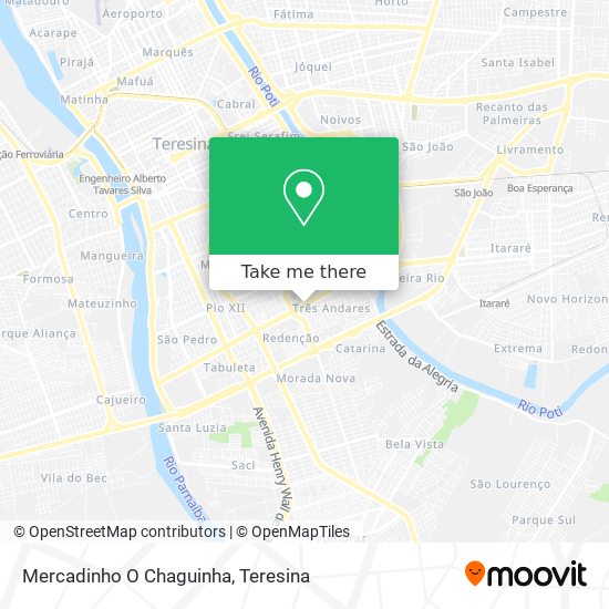 Mercadinho O Chaguinha map