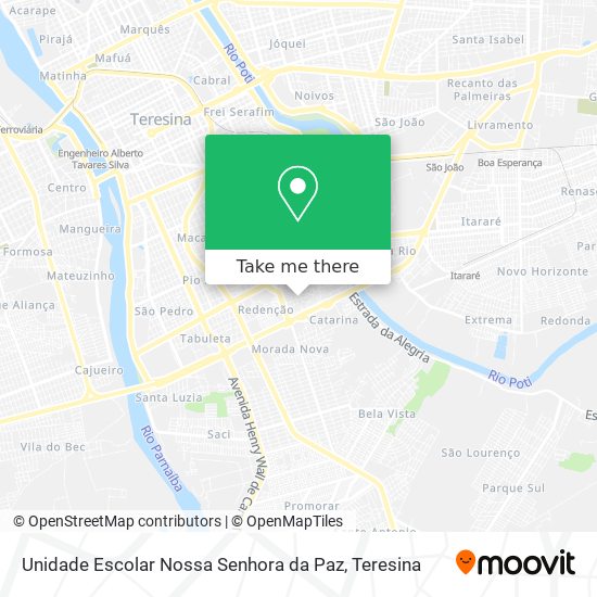 Unidade Escolar Nossa Senhora da Paz map