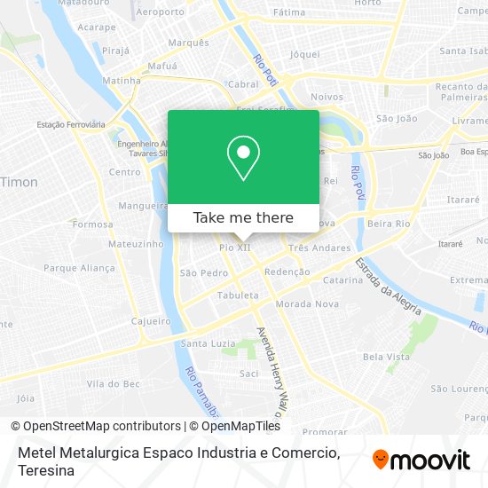 Metel Metalurgica Espaco Industria e Comercio map
