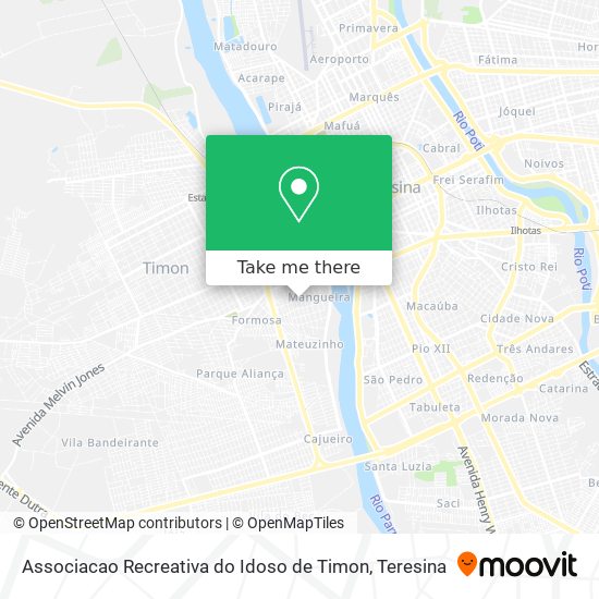 Associacao Recreativa do Idoso de Timon map