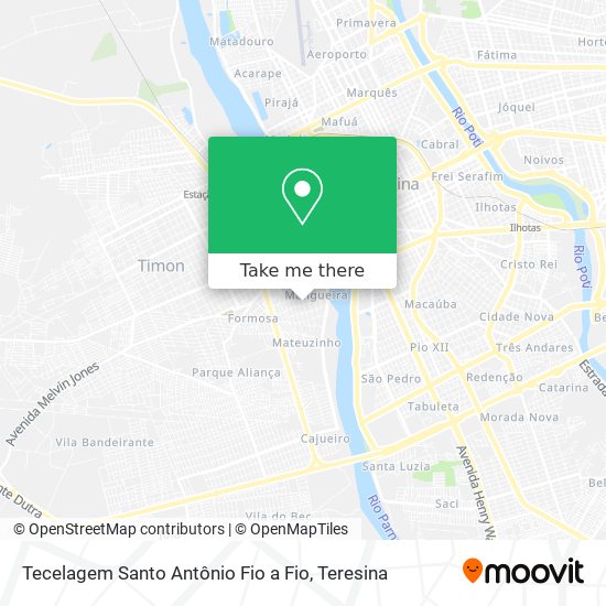 Tecelagem Santo Antônio Fio a Fio map