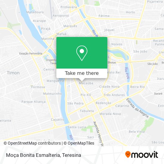 Moça Bonita Esmalteria map