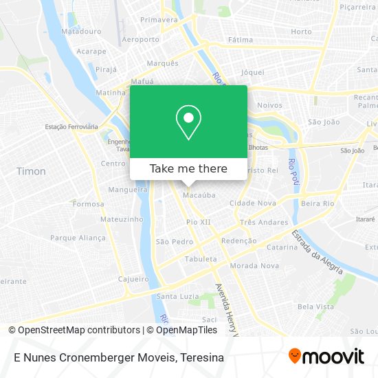 E Nunes Cronemberger Moveis map