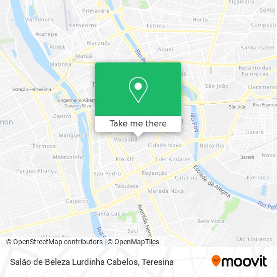 Salão de Beleza Lurdinha Cabelos map