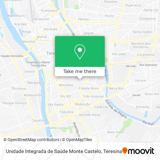 Unidade Integrada de Saúde Monte Castelo map