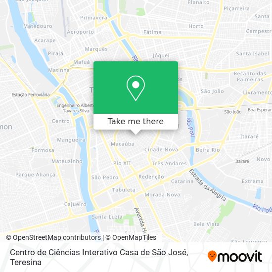Centro de Ciências Interativo Casa de São José map