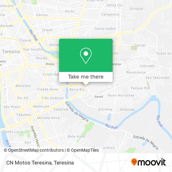 CN Motos Teresina map