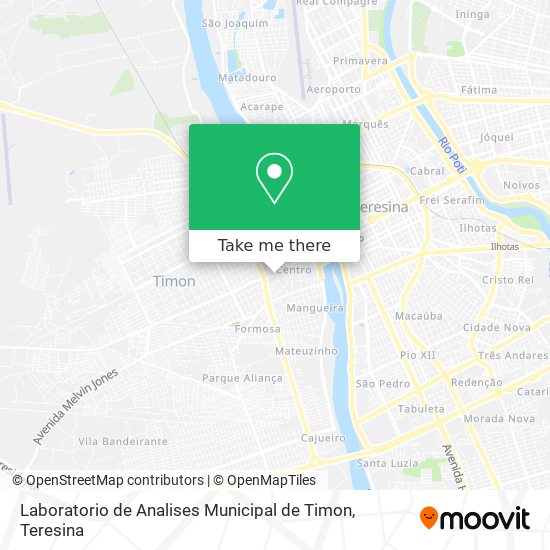 Laboratorio de Analises Municipal de Timon map
