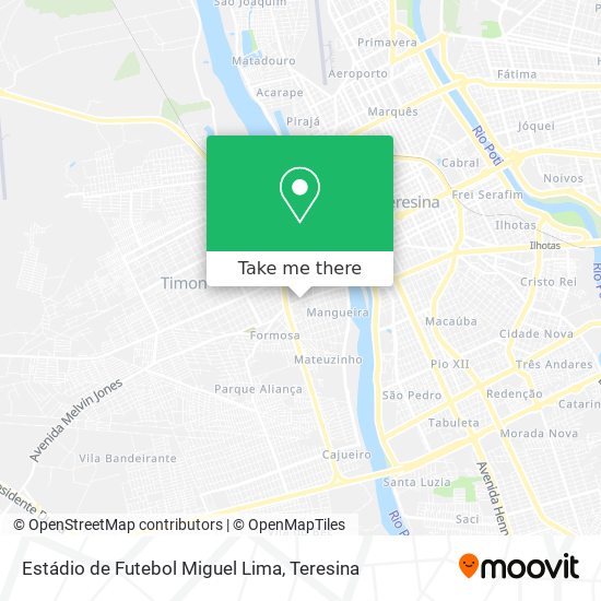 Estádio de Futebol Miguel Lima map