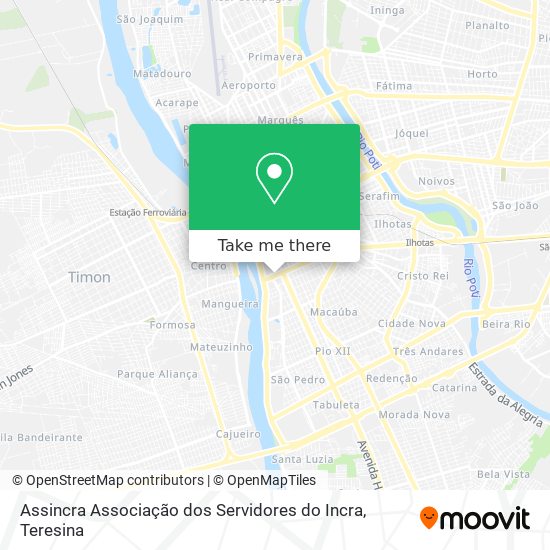 Assincra Associação dos Servidores do Incra map