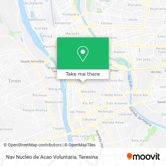 Nav Nucleo de Acao Voluntaria map