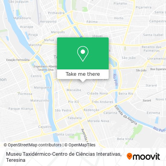 Museu Taxidérmico-Centro de Ciências Interativas map