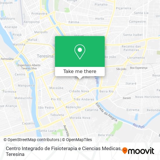 Centro Integrado de Fisioterapia e Ciencias Medicas map