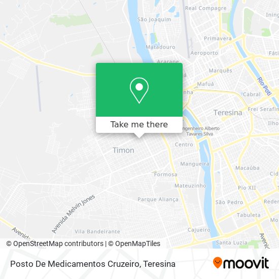 Posto De Medicamentos Cruzeiro map