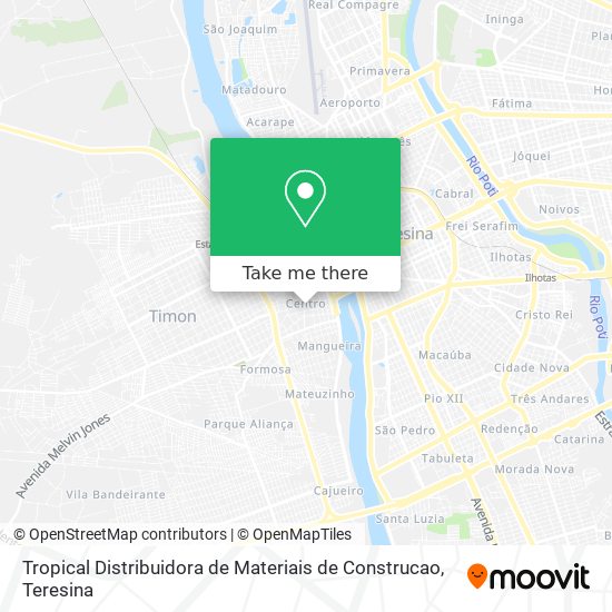 Tropical Distribuidora de Materiais de Construcao map