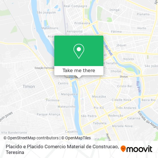 Placido e Placido Comercio Material de Construcao map