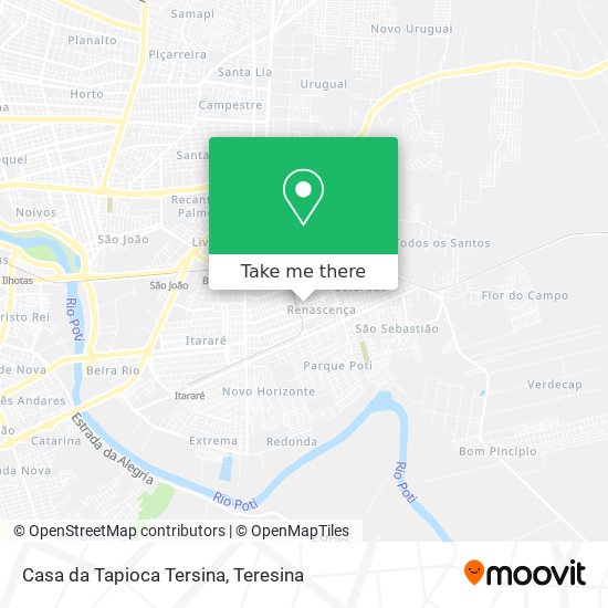 Casa da Tapioca Tersina map