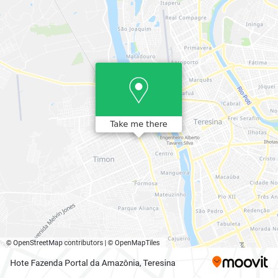 Hote Fazenda Portal da Amazônia map