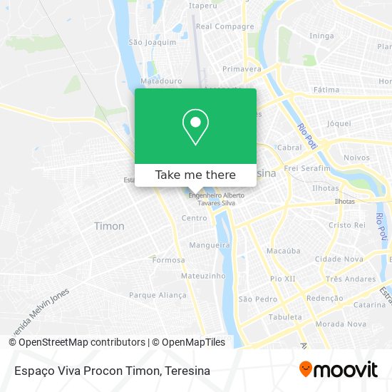 Espaço Viva Procon Timon map