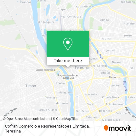 Cofran Comercio e Representacoes Limitada map