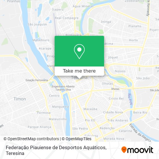 Federação Piauiense de Desportos Aquáticos map