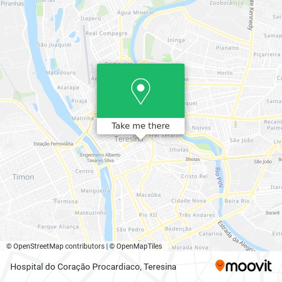 Hospital do Coração Procardiaco map