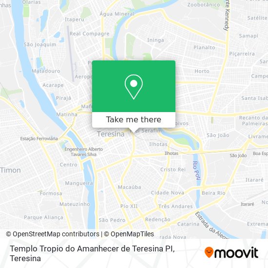 Templo Tropio do Amanhecer de Teresina PI map