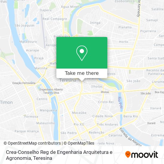 Crea-Conselho Reg de Engenharia Arquitetura e Agronomia map