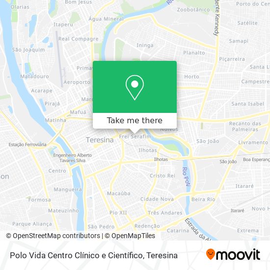 Polo Vida Centro Clínico e Científico map