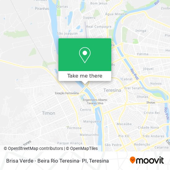 Brisa Verde - Beira Rio Teresina- PI map