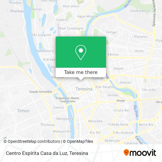 Mapa Centro Espírita Casa da Luz