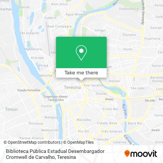 Biblioteca Pública Estadual Desembargador Cromwell de Carvalho map